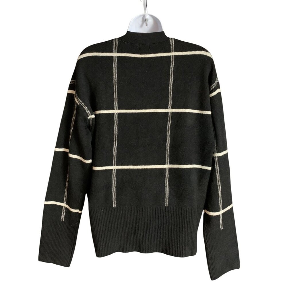 A New Day Womens Black Plaid Button-Up Cardigan Sweater With Pockets Size Small - Picture 14 of 14